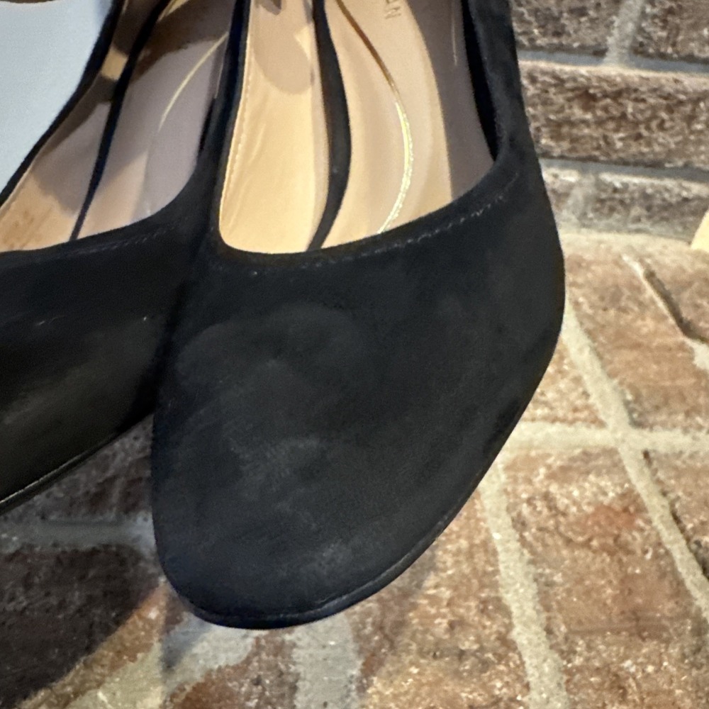 Cole Haan Nella Black Seude Slip On Block Heel  Pumps  Sz8B #0200‎ - Picture 16 of 16